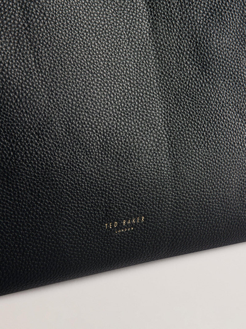 Ted Baker Rosane medium tote bag in black leather (British brand)