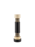 Alessi Twergi beechwood salt mill black 25cm, imported from the UK
