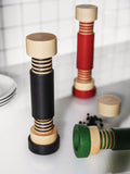 Alessi Twergi beech wood salt mill green 25cm - British product