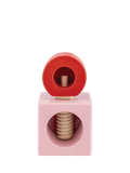 Alessi beech wood nutcracker in pink and red - British product