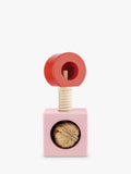 Alessi beech wood nutcracker in pink and red - British product