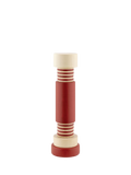 Alessi red beech wood salt and pepper mill, imported from the UK