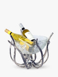Culinary Concepts octopus aluminium stand glass crackle bowl, imported from the UK