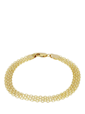 IBB 18ct gold bismark bracelet 19cm, UK version