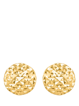 John Lewis IBB 9ct Yellow Gold Pyramid Button Stud Earrings- Buy online at McGrocer