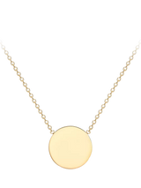 John Lewis IBB 9ct Yellow Gold Disc Pendant Necklace - 43cm- Buy online at McGrocer