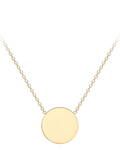 IBB gold disc pendant necklace 9ct 43cm, imported from the UK