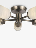 John Lewis Brompton flush ceiling light with five arms H12xW50xD50cm, UK version