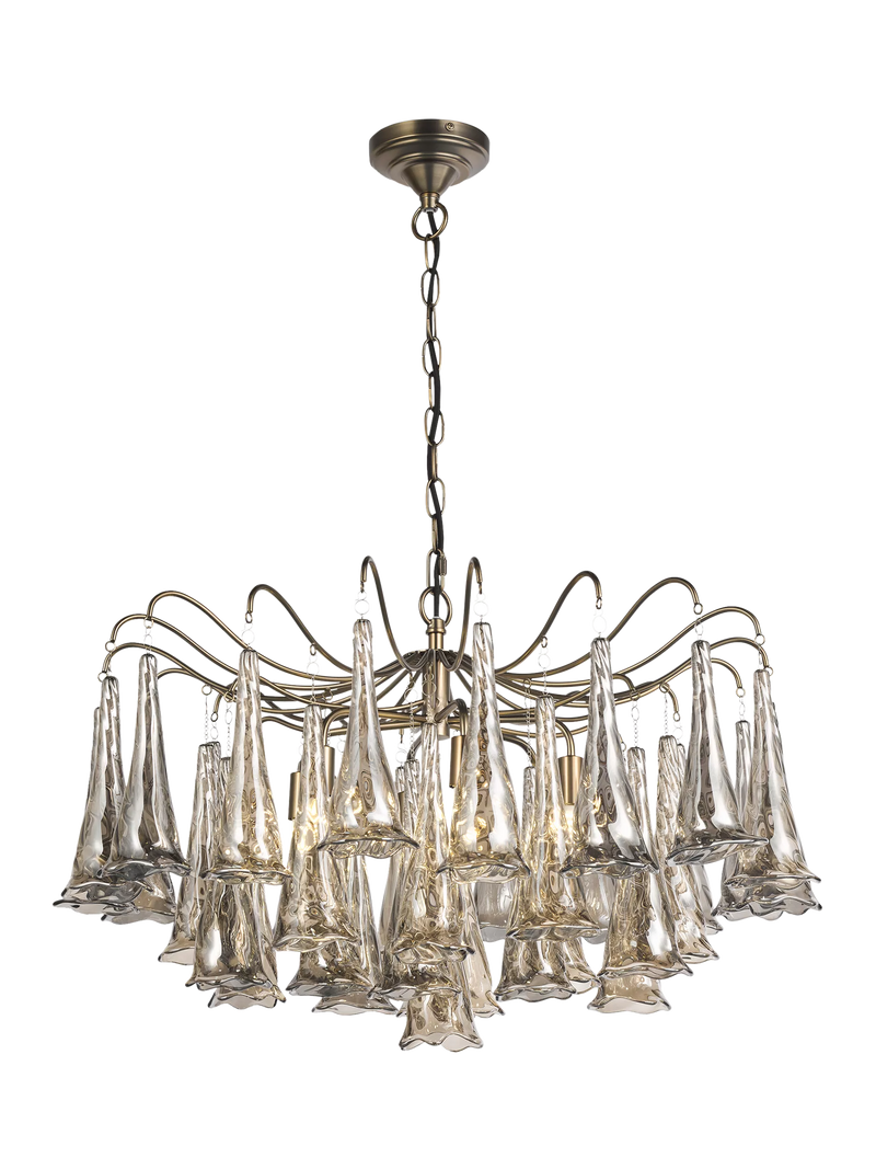 John Lewis Beatrix chandelier antique bronze, imported from the UK