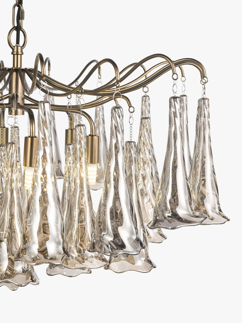 John Lewis Beatrix chandelier antique bronze, imported from the UK