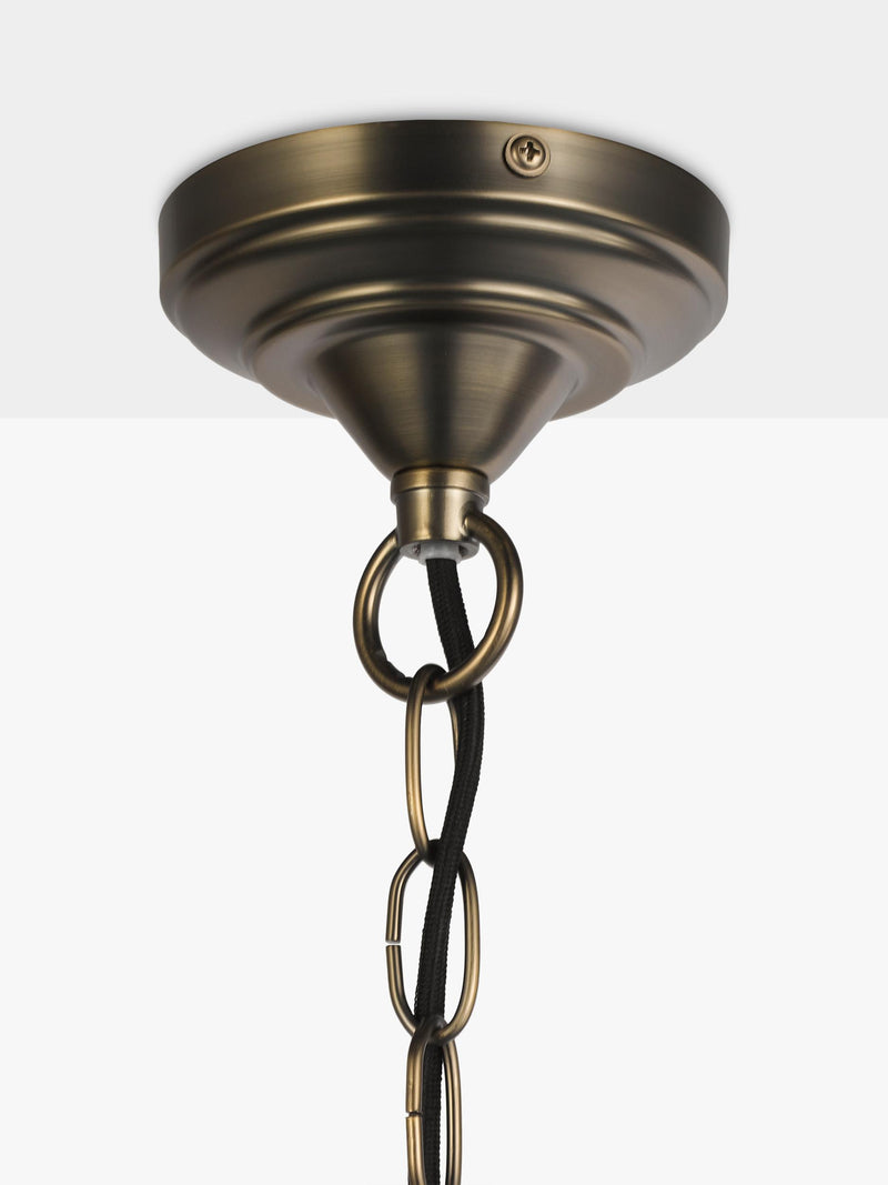 John Lewis Beatrix chandelier antique bronze, imported from the UK