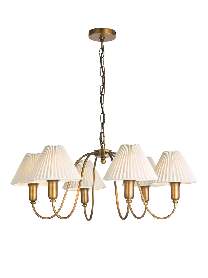 John Lewis ceiling light six-arm candelabra - British product