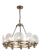 John Lewis John Lewis Cast Glass 10 Lamp Ceiling Light, Antique Bronze- Buy online at McGrocer