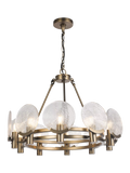 John Lewis Cast Glass Ceiling Light Antique Bronze, imported from the UK