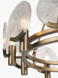 John Lewis Cast Glass Ceiling Light Antique Bronze, imported from the UK