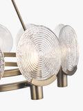 John Lewis Cast Glass Ceiling Light Antique Bronze, imported from the UK