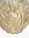 John Lewis Deco Shell glass semi flush ceiling light champagne, imported from the UK