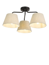 John Lewis John Lewis Fulham 3 Arm Semi Flush Ceiling Light- Buy online at McGrocer