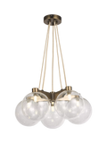 John Lewis Modern Lux Bubble 5 pendant ceiling light satin bronze, UK version