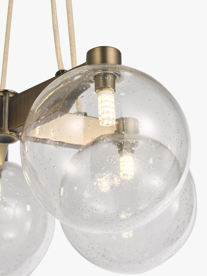 John Lewis Modern Lux Bubble 5 pendant ceiling light satin bronze, UK version
