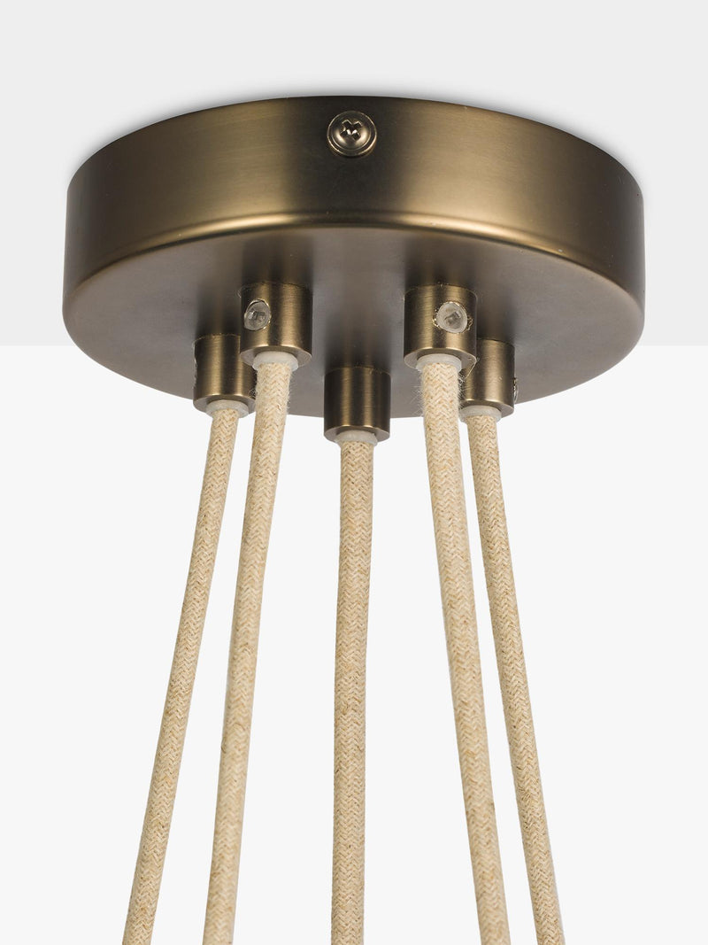 John Lewis Modern Lux Bubble 5 pendant ceiling light satin bronze, UK version