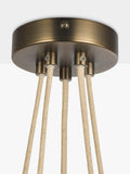 John Lewis Modern Lux Bubble 5 pendant ceiling light satin bronze, UK version