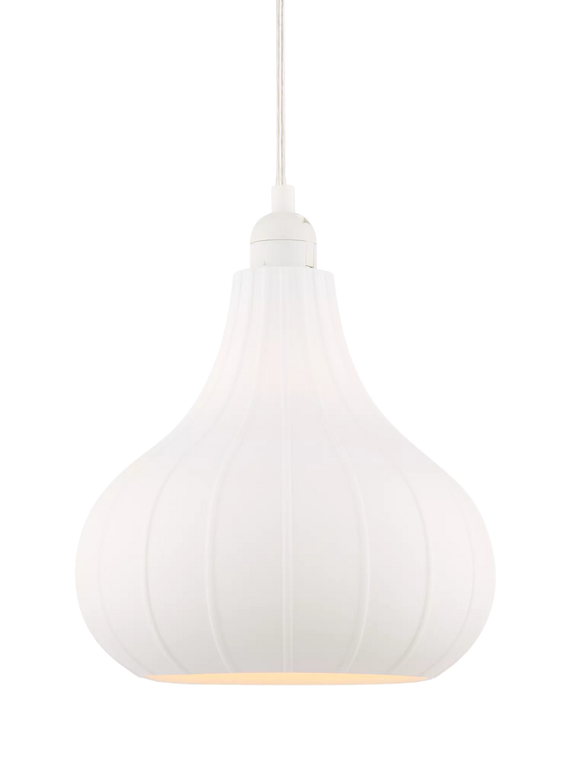 John Lewis tear drop porcelain ceiling shade white 23cm, UK version