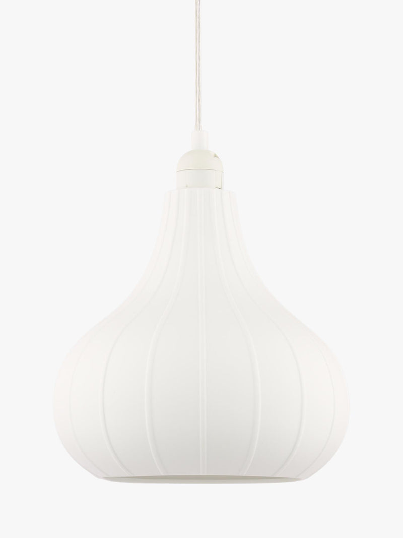 John Lewis tear drop porcelain ceiling shade white 23cm, UK version