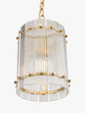 John Lewis textured glass hall pendant antique brass - British product