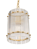 John Lewis textured glass hall pendant antique brass - British product