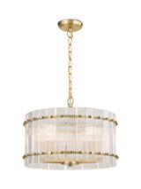 John Lewis John Lewis Textured Glass Pendant Ceiling Light, Antique Brass- Buy online at McGrocer