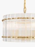 John Lewis textured glass pendant light antique brass (British brand)