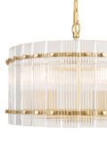 John Lewis textured glass pendant light antique brass (British brand)