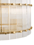 John Lewis textured glass pendant light antique brass (British brand)