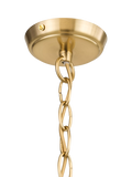 John Lewis textured glass pendant light antique brass (British brand)