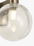 John Lewis wall light bubble glass satin bronze, imported from the UK