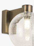 John Lewis wall light bubble glass satin bronze, imported from the UK