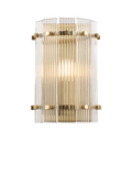 John Lewis textured glass wall light antique brass, UK version