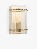 John Lewis textured glass wall light antique brass, UK version