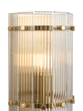 John Lewis textured glass wall light antique brass, UK version