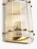 John Lewis textured glass wall light antique brass, UK version