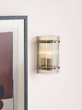 John Lewis textured glass wall light antique brass, UK version