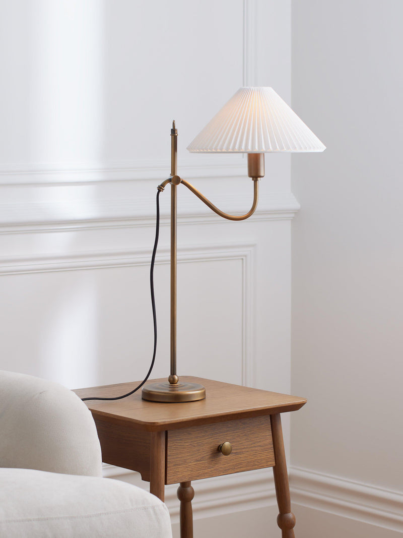 John Lewis Candelabra table lamp in antique bronze medium (British brand)