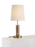 John Lewis Malcolm marble base table lamp with cream shade, UK version