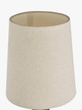 John Lewis Malcolm marble base table lamp with cream shade, UK version