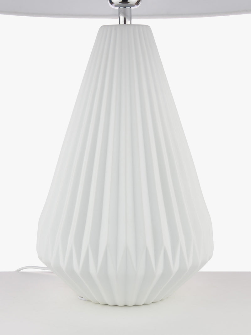 John Lewis Porcelain Dual Light Table Lamp 58x40cm, imported from the UK