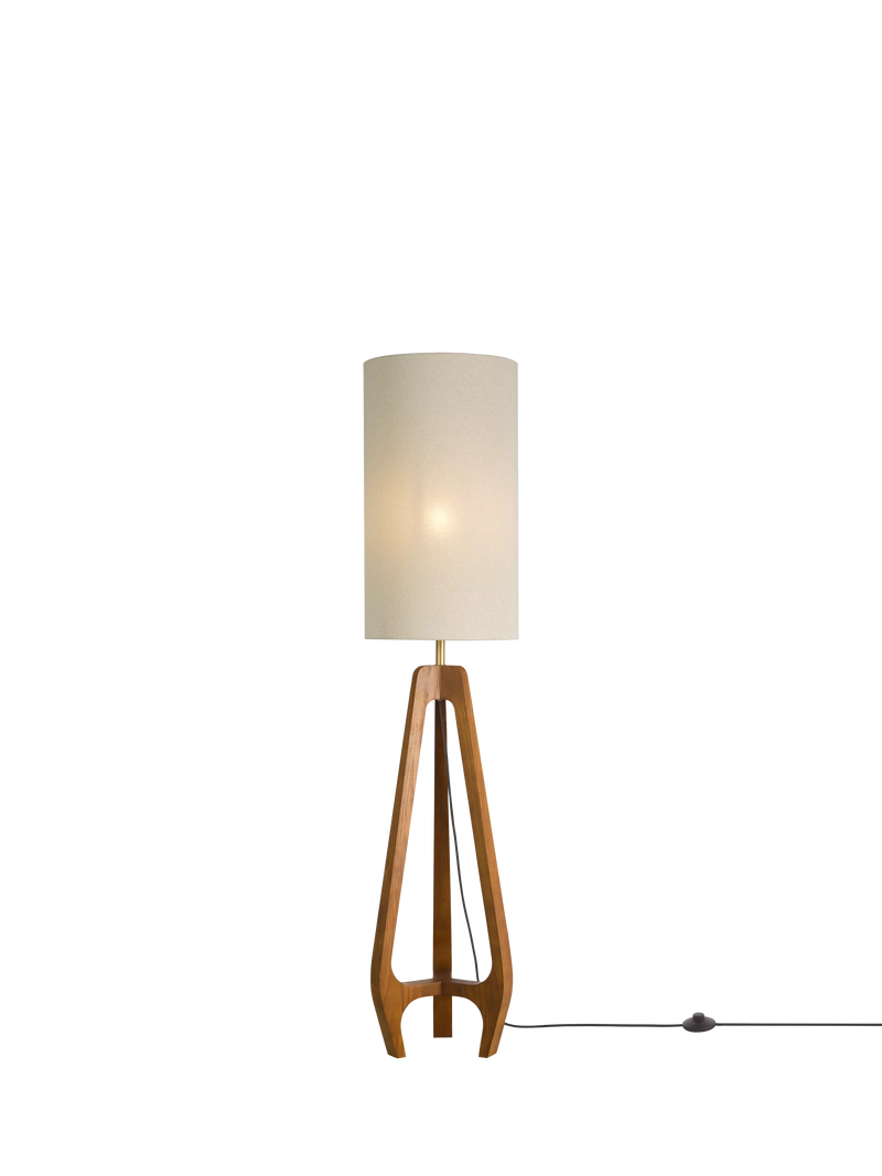 John Lewis Dakota mini floor lamp walnut UK version