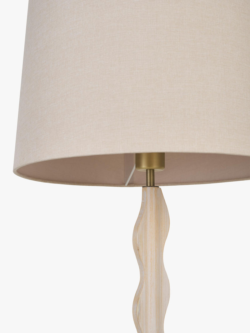 John Lewis Wiggle wooden floor lamp 152cm, imported from the UK