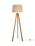 John Lewis Wiggle tripod floor lamp walnut (British brand)