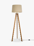 John Lewis Wiggle tripod floor lamp walnut (British brand)